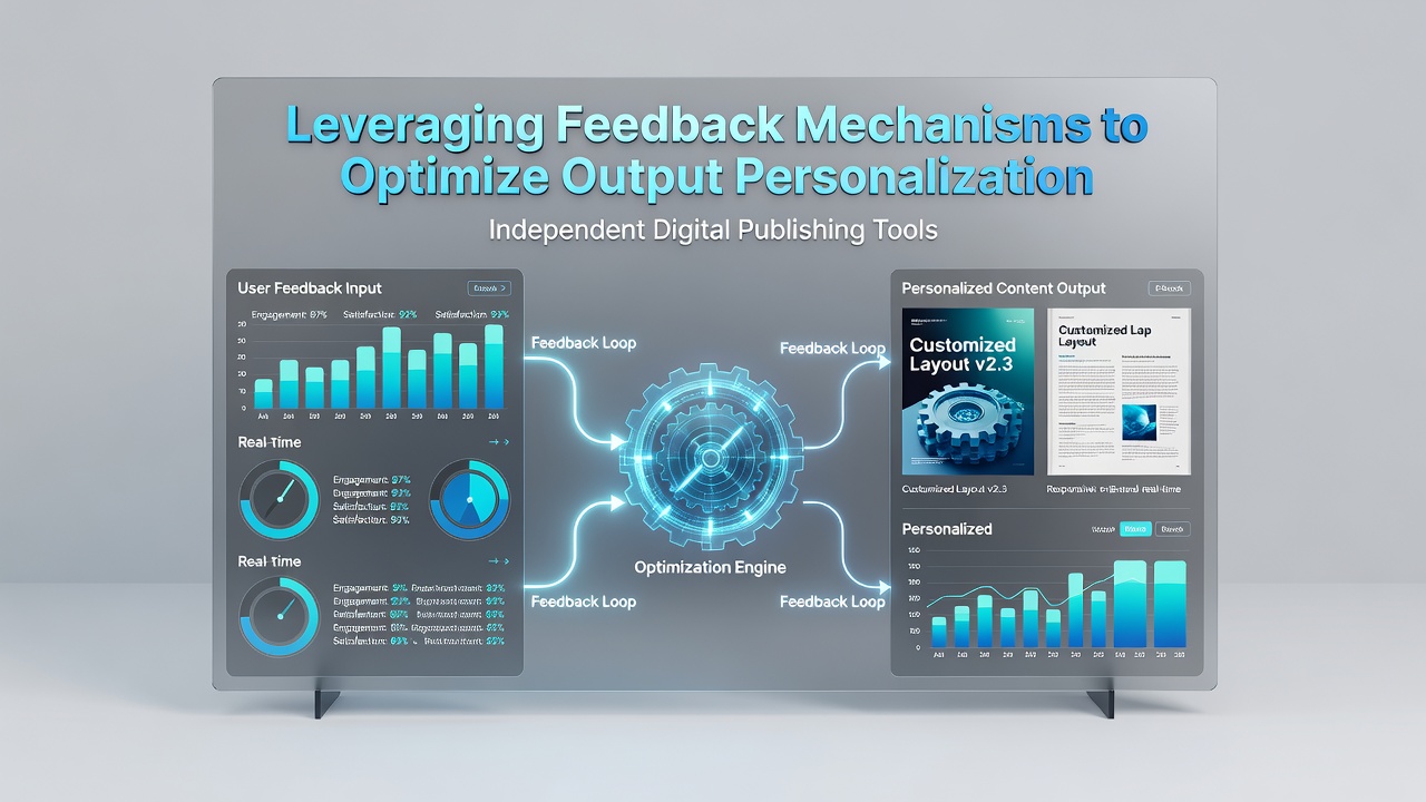 Leveraging Feedback Mechanisms to Optimize Output Personalization in Independent Digital Publishing Tools